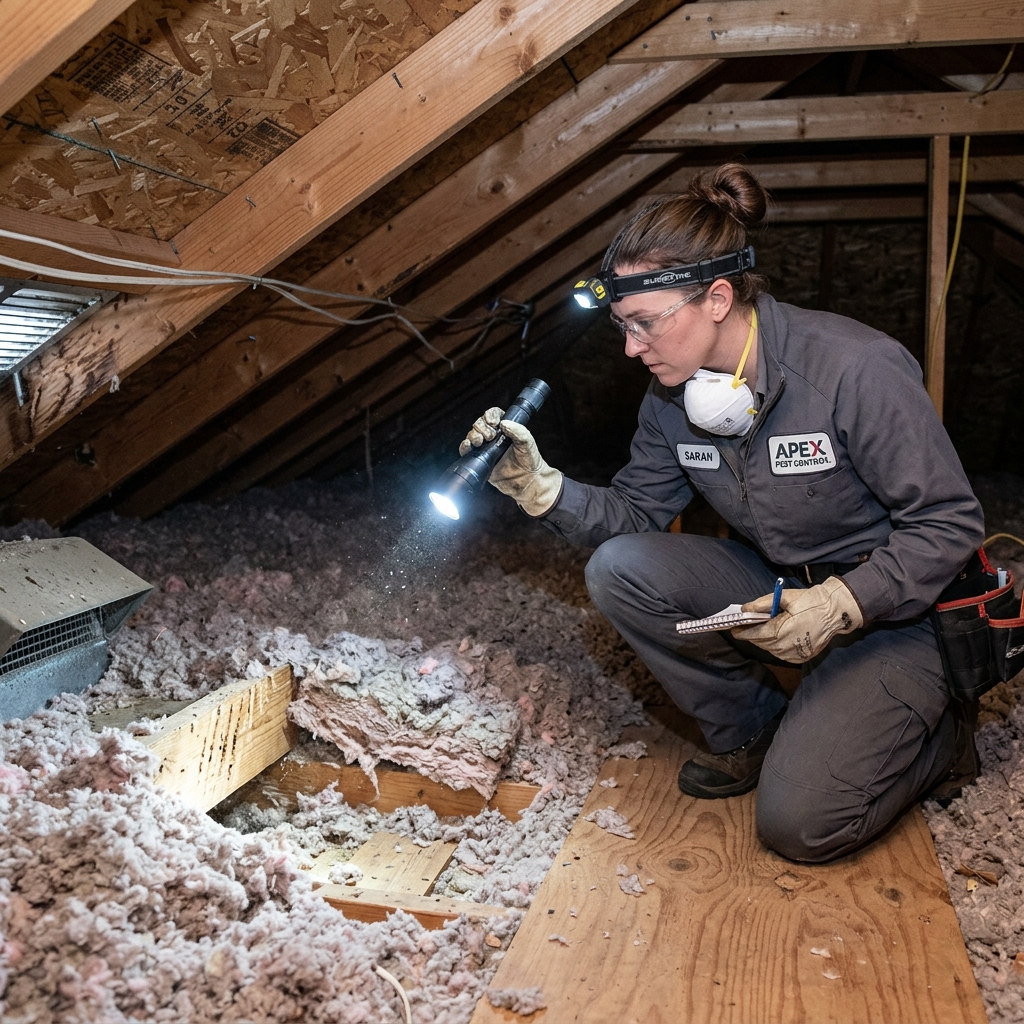 Raccoon Entry Signs and Damage in Attics